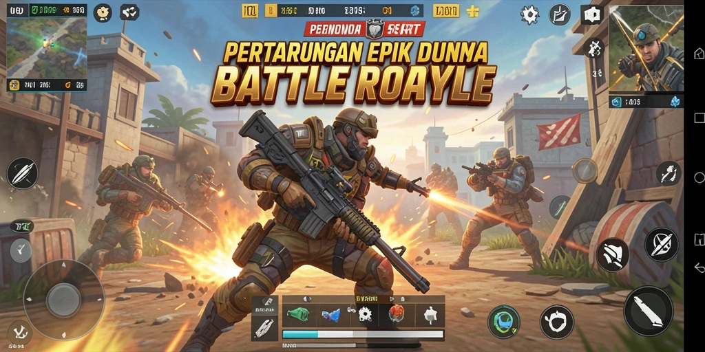 Tampilan menegangkan dalam pertempuran Battle Royale 55RT.