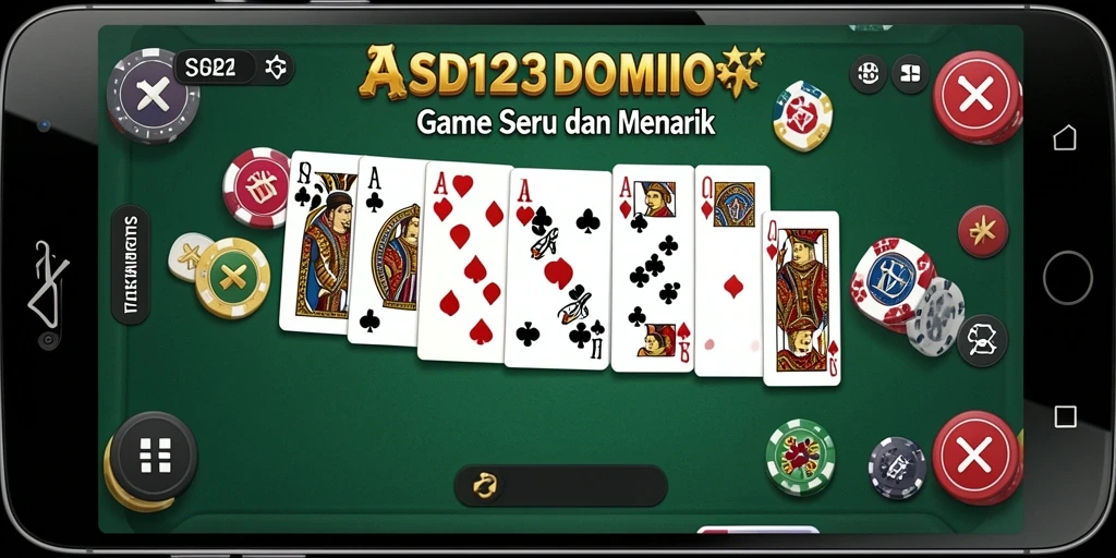 Screenshot gameplay yang menarik dari ASD123, menunjukkan aksi seru permainan Domino.
