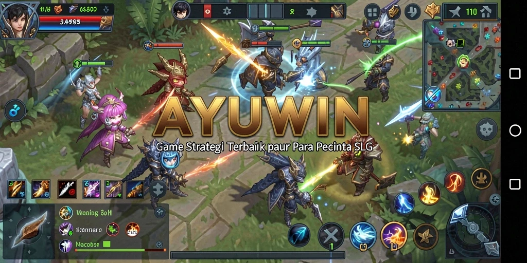 Tampilan gameplay AYUWIN yang mendebarkan dan penuh strategi.