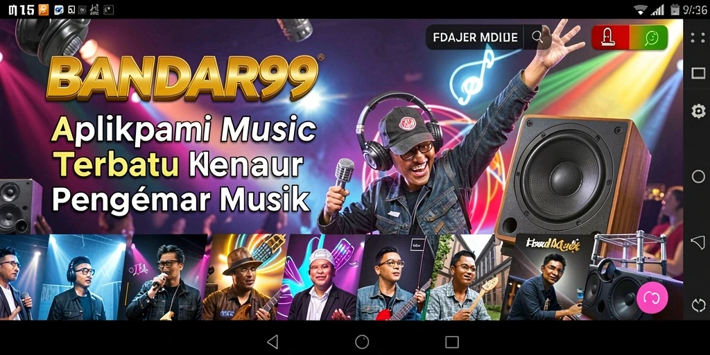 Tampilan gameplay <strong>BANDAR99</strong> dengan antarmuka musik yang menarik.