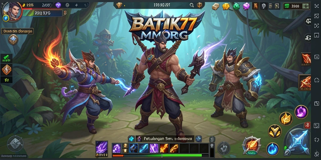 Tangkapan layar gameplay menampilkan petualangan seru di BATIK77.