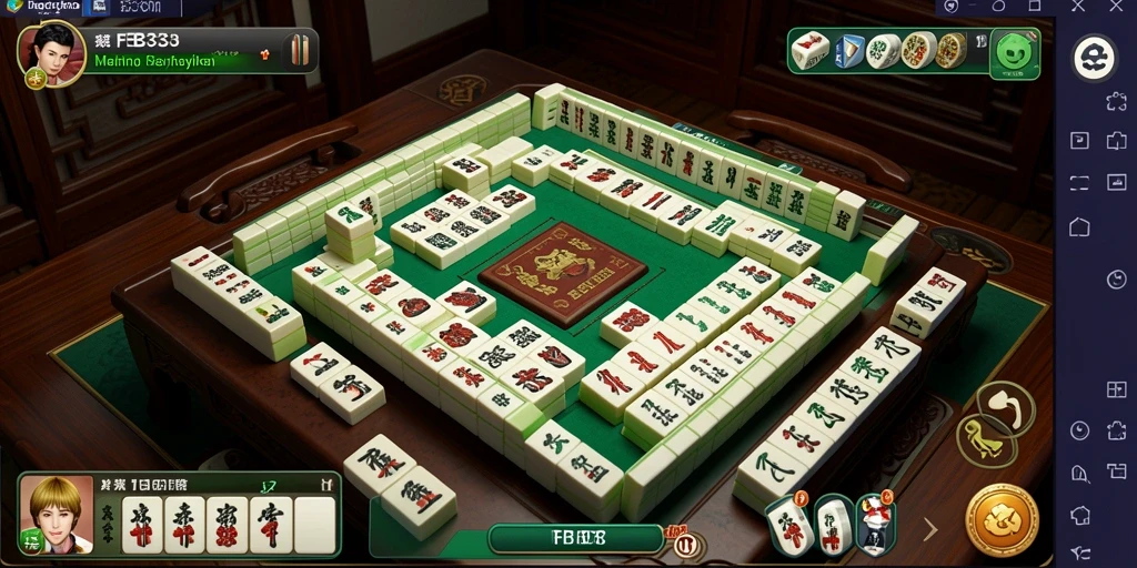 Screenshot FB333 menampilkan gameplay Mahjong yang seru dan mengasyikkan.