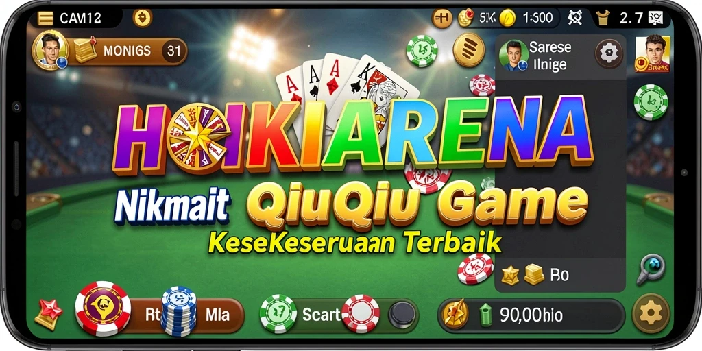 Gameplay seru QiuQiu di HOKIARENA yang memukau.