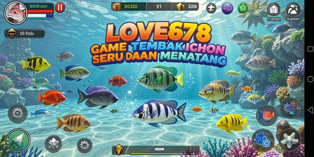 Tampilan gameplay LOVE678 yang menarik dan penuh warna.