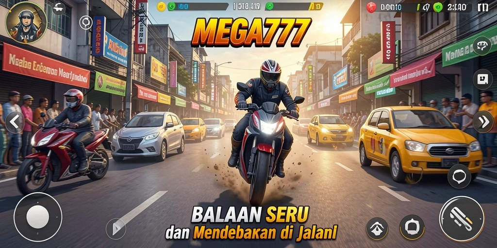 Tangkapan layar menunjukkan balapan seru dengan mobil cepat dan trek menantang.