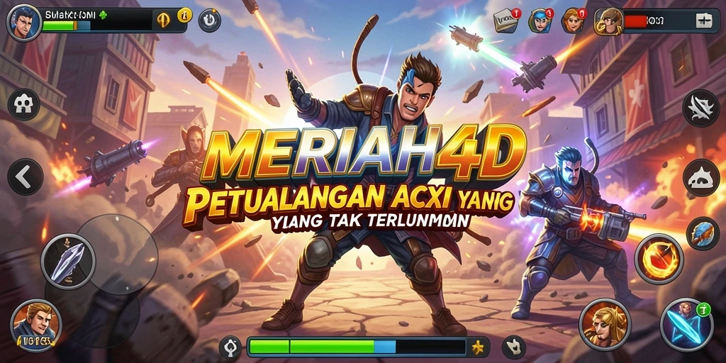 Tampilan gameplay MERIAH4D yang mendebarkan dan penuh aksi.