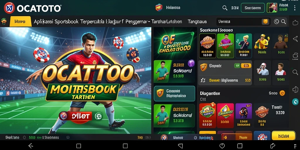 Tampilan menarik dari gameplay OCATOTO yang penuh aksi taruhan.