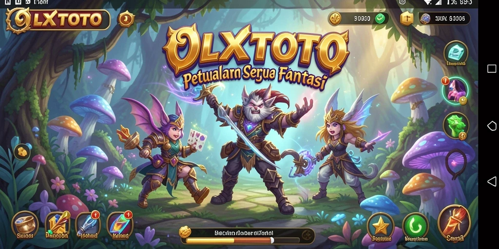 Tampilan screenshot OLXTOTO menampilkan aksi pertarungan seru dalam dunia RPG.