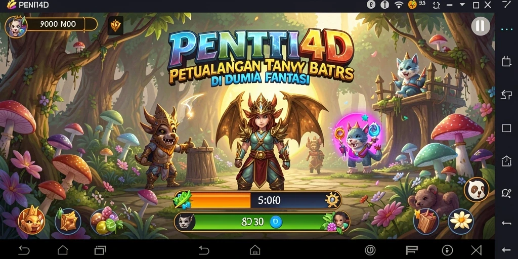 Screenshot utama PENITI4D menampilkan aksi seru dalam petualangan.