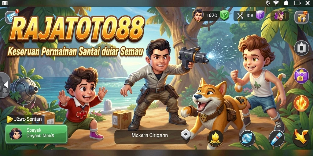 Screenshot gameplay RAJATOTO88 yang menggambarkan keseruan permainan.