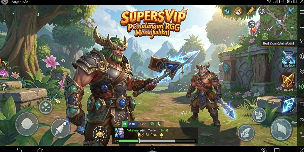 Tampilan gameplay SUPERSVIP yang menawan dan atraktif.