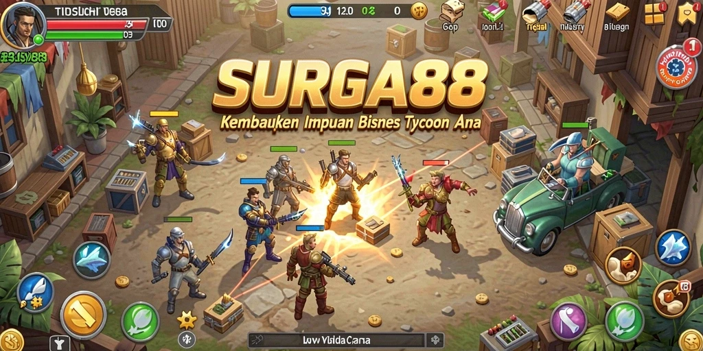 Tampilan gameplay SURGA88 menunjukkan strategi bisnis yang mendebarkan.