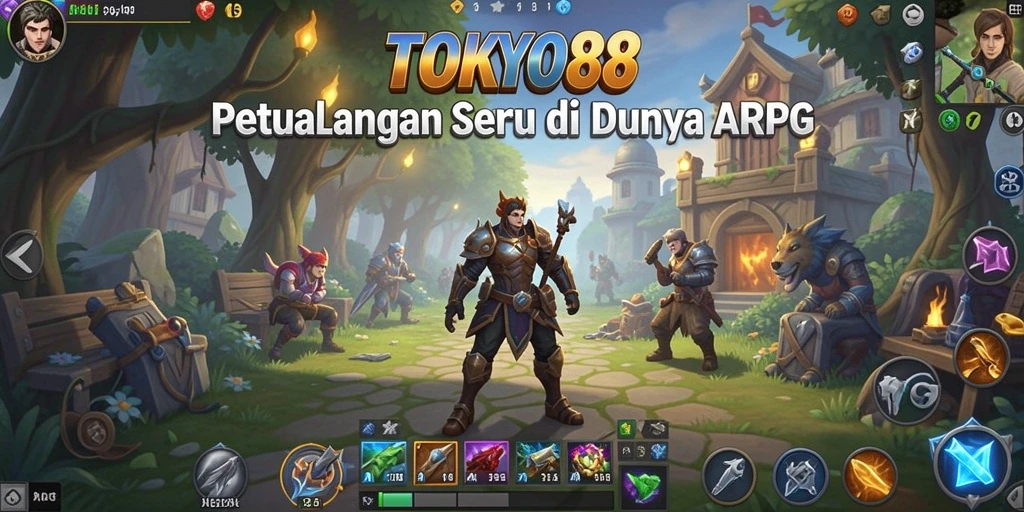 Tampilan gameplay menakjubkan dari TOKYO88 dalam pertarungan seru.