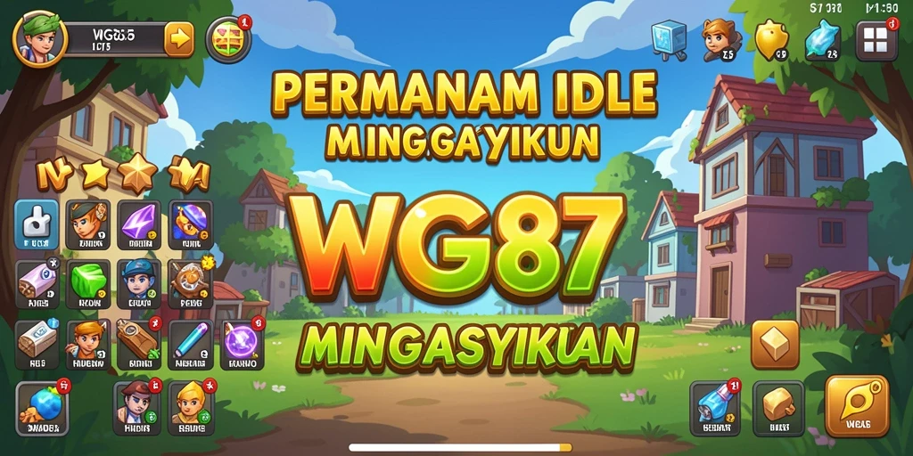 Screenshot gameplay WG87 menampilkan karakter dan aktivitas Idle yang menarik.